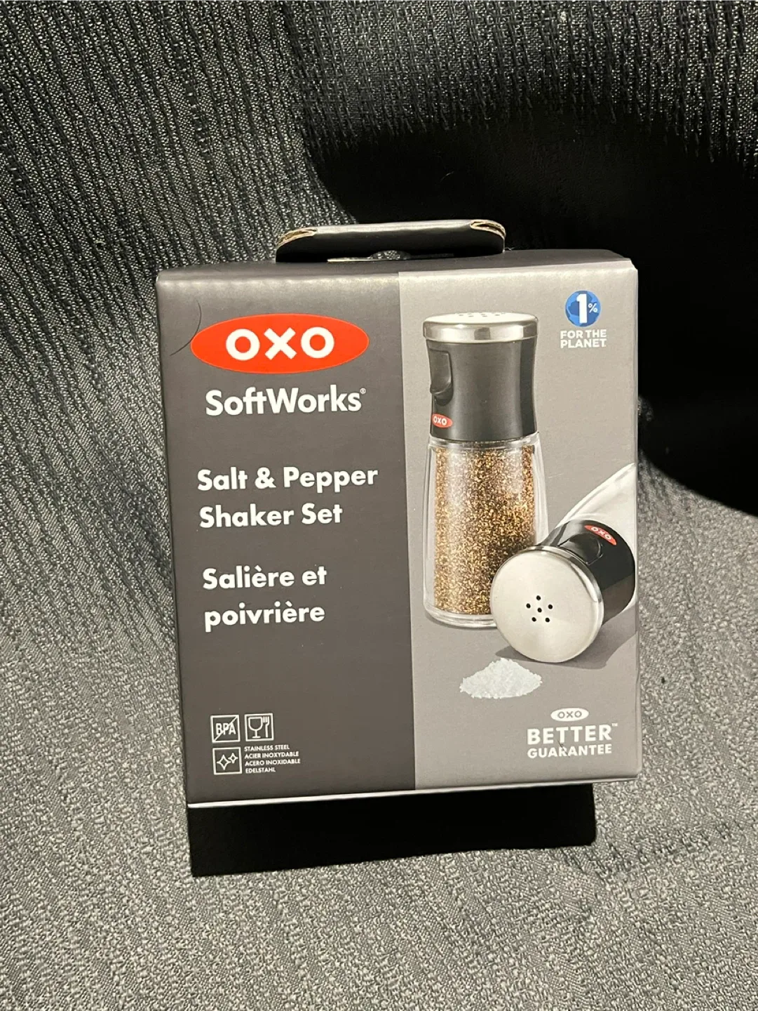 OXO SoftWorks Salt & Pepper Shaker Set - New in Box thumbnail