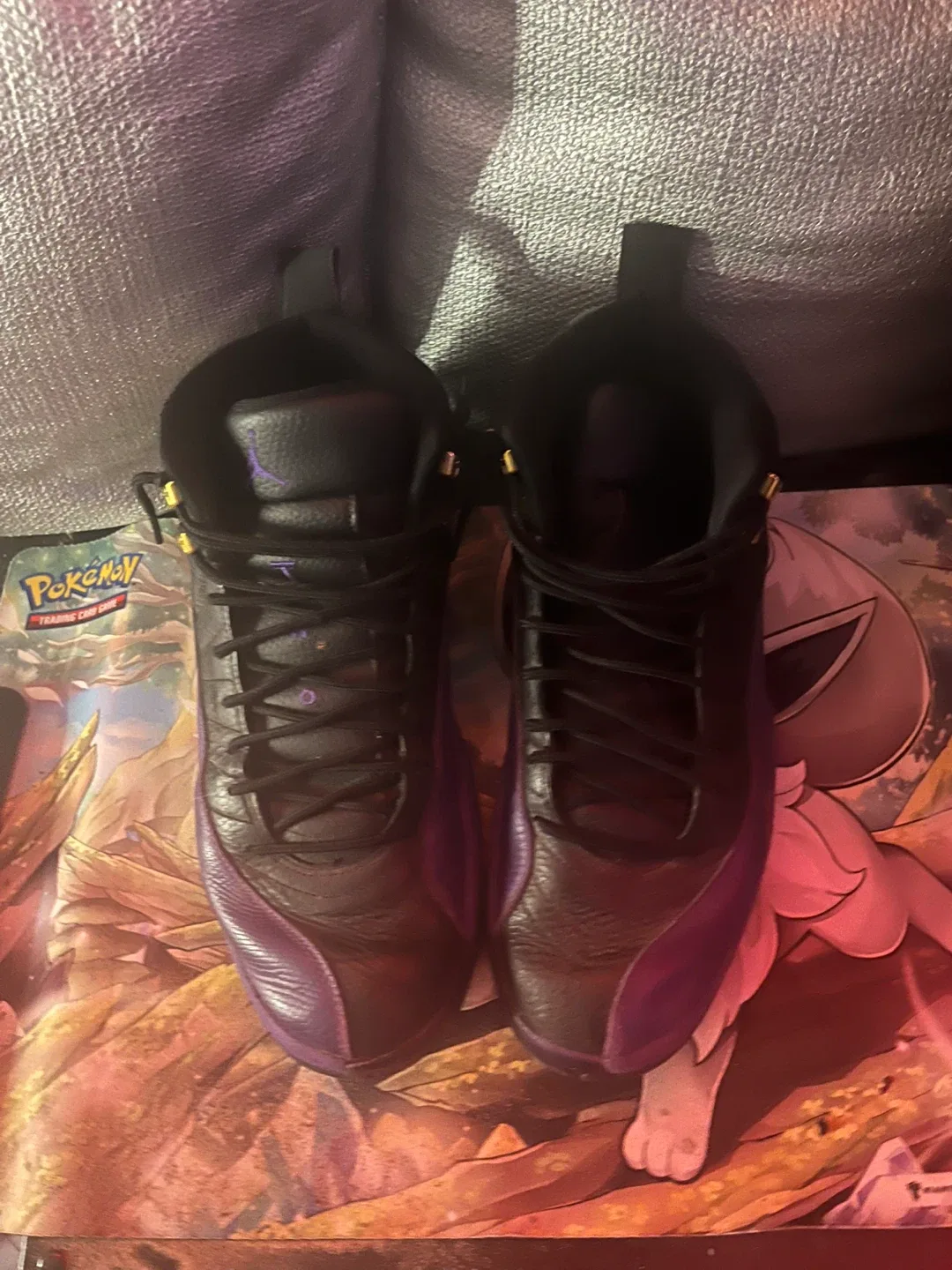 Air Jordan 12 Retro Black/Purple, Size 13 US