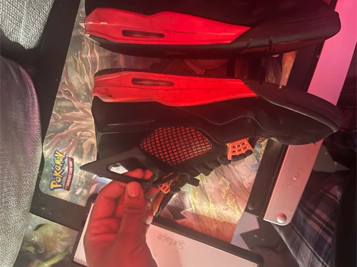 Air Jordan 4 Retro red thunders size 13 broken strap - photo 3