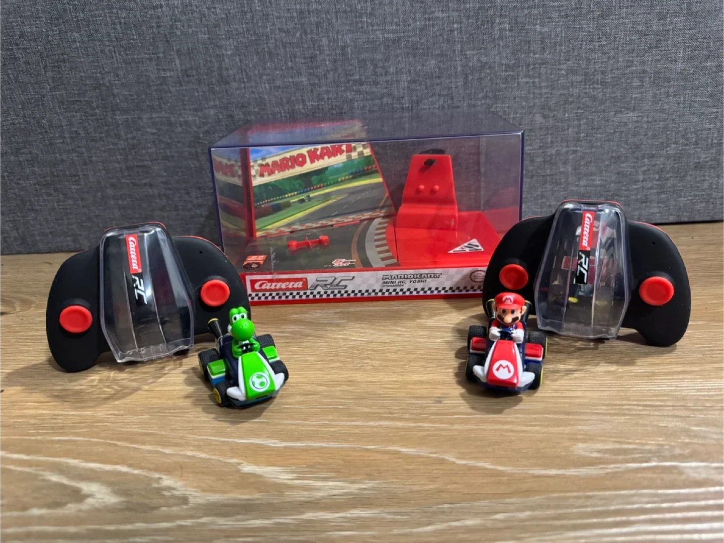Mario Kart Yoshi and Mario Remote Control Cars
