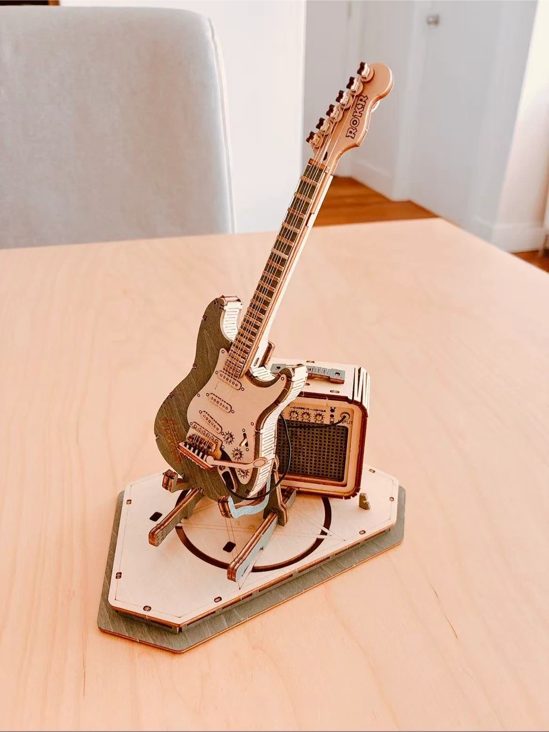 ROKR Wooden Guitar Model Kit