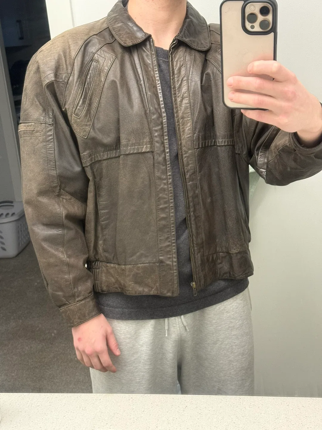 Casablanca Brown Leather Jacket image indicator(5)