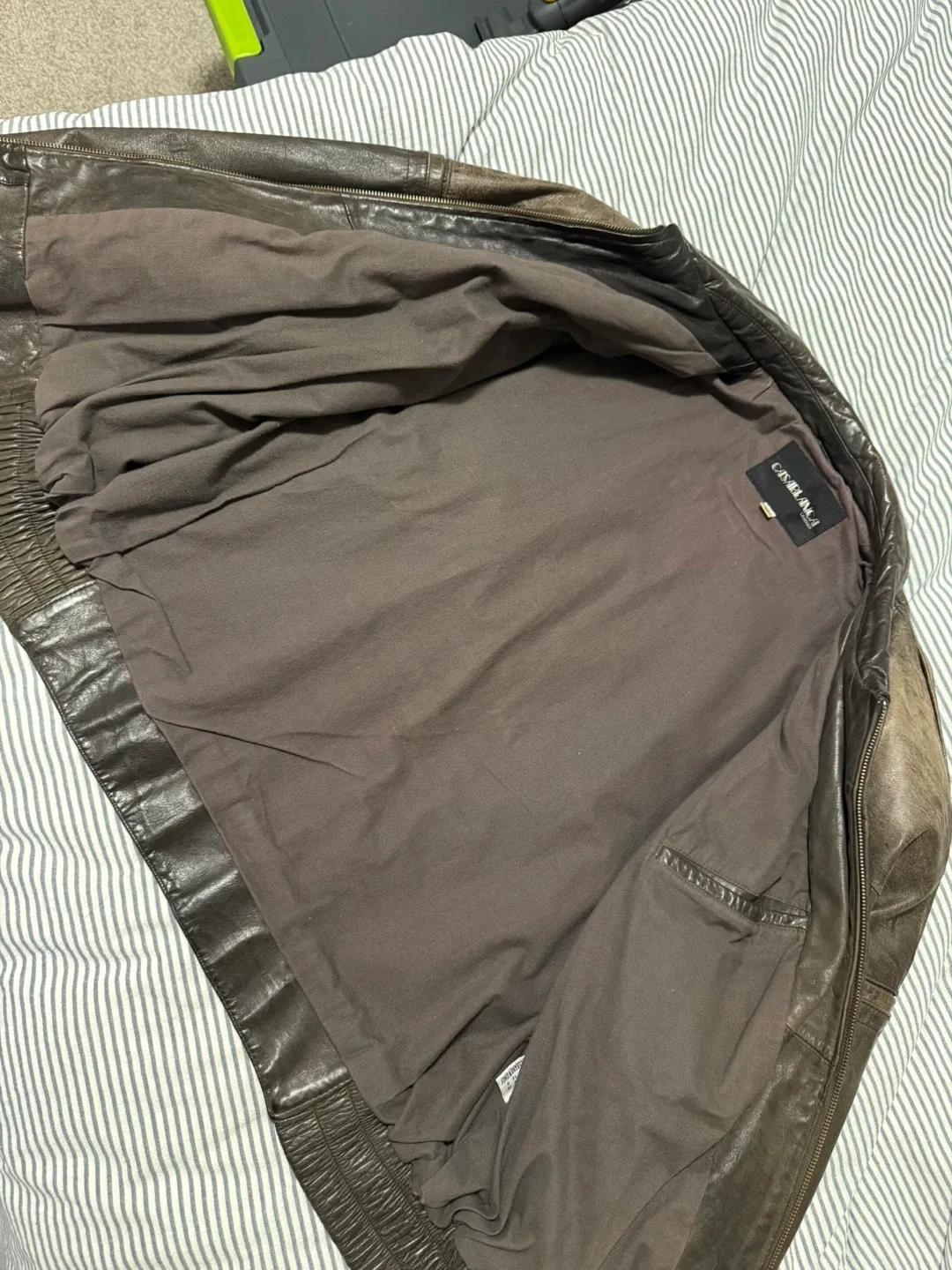 Casablanca Brown Leather Jacket image indicator(4)