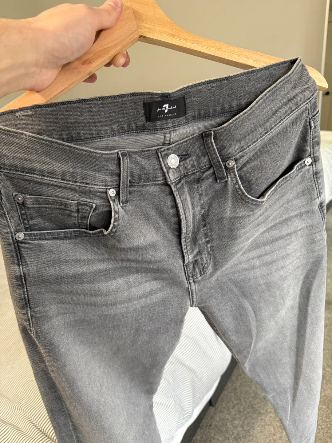 7 For All Mankind Slimmy Jeans, Grey image indicator(2)