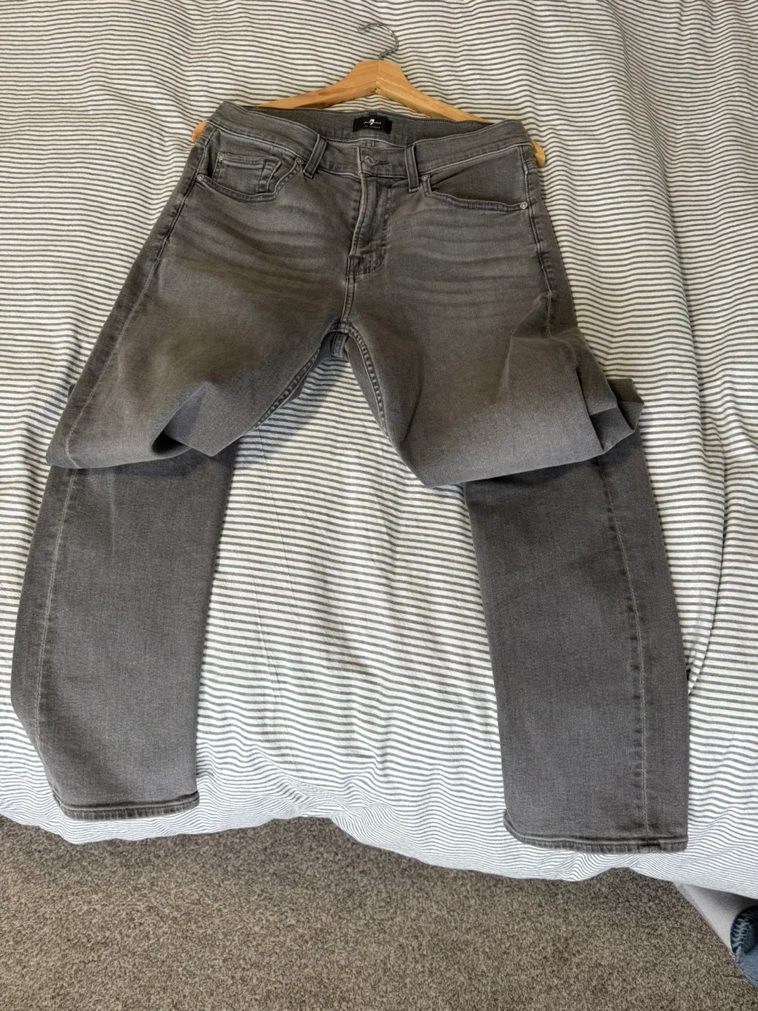 7 For All Mankind Slimmy Jeans, Grey image indicator(4)