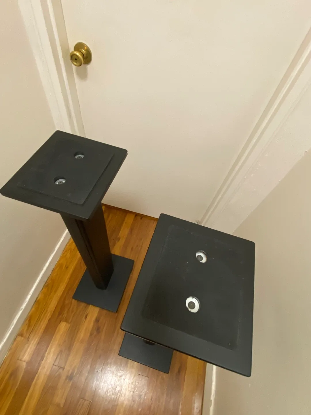 Pair of Black Speaker Stands, 36" Tall image indicator(6)