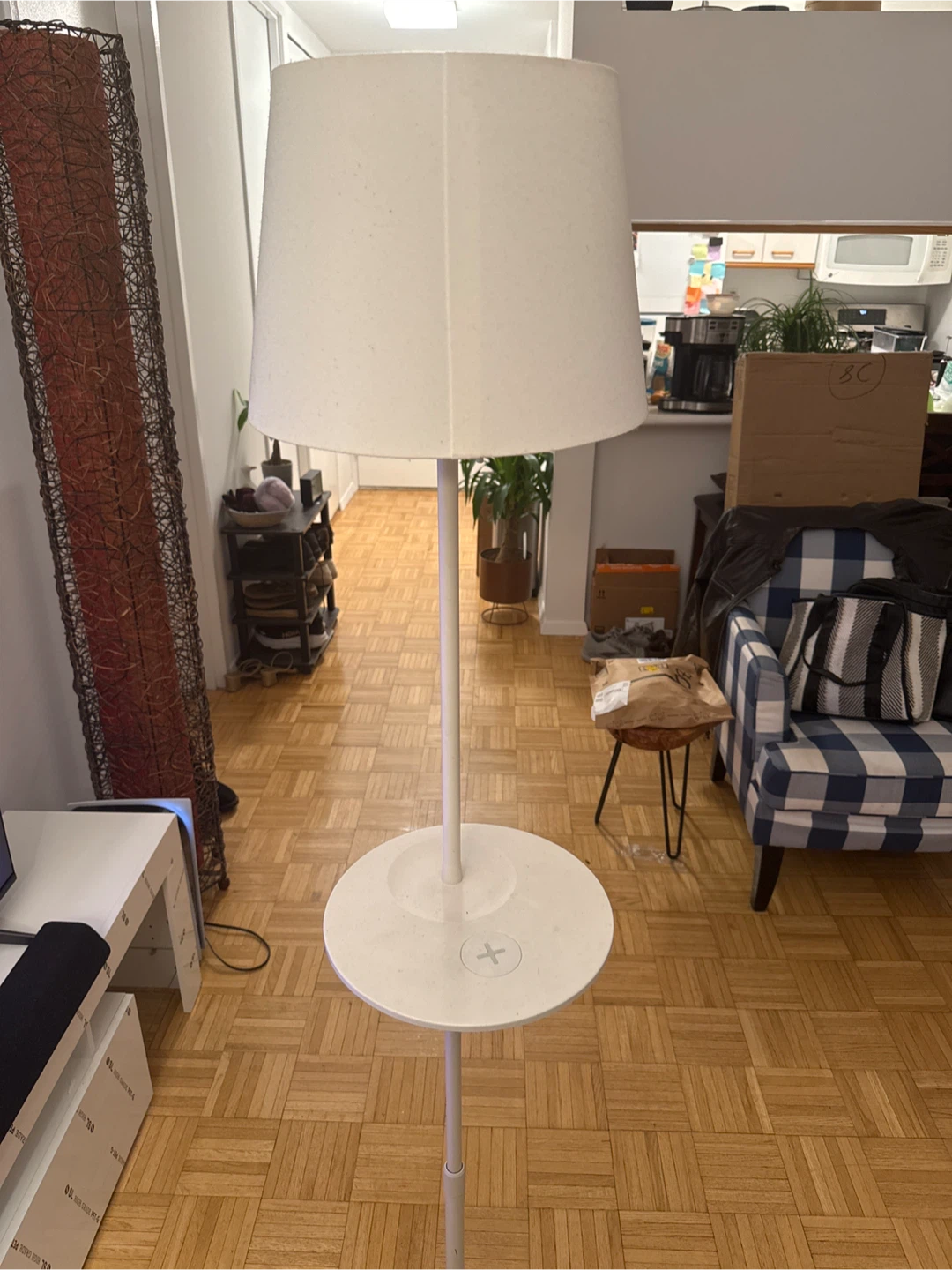 IKEA Floor Lamp with Wireless Charger