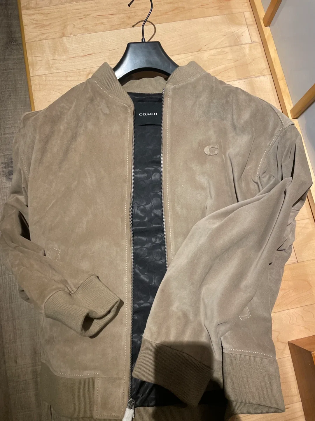 Coach suede bomber thumbnail