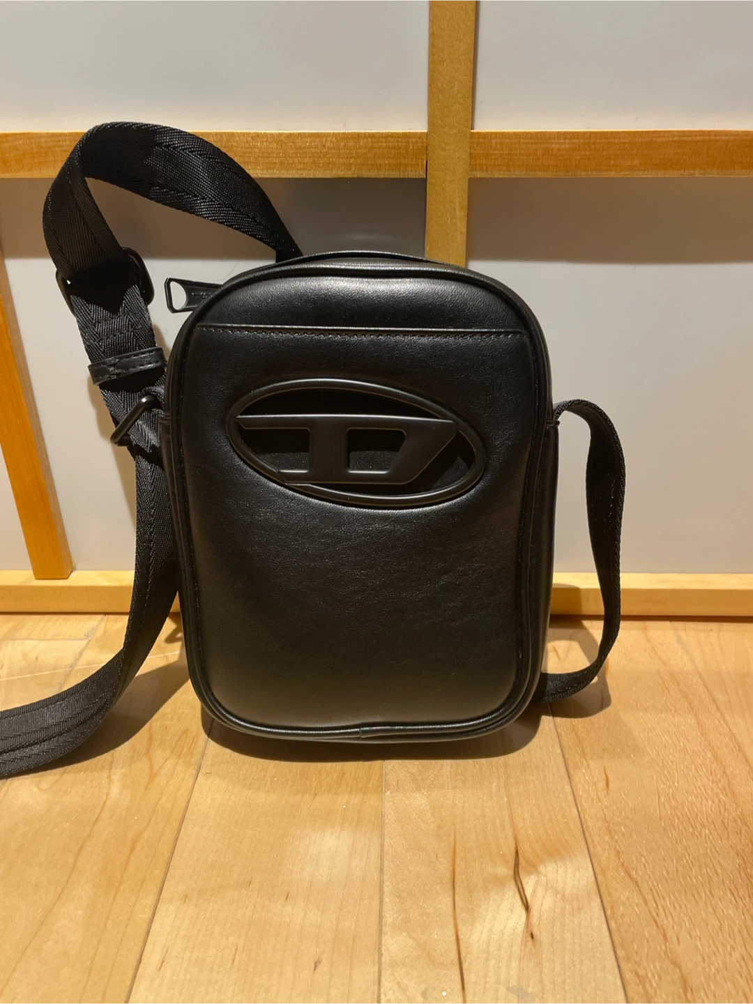 Diesel Black Leather Shoulder Bag
