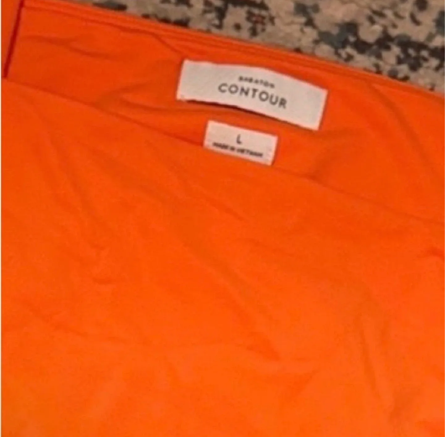 Aritzia Babaton Orange Contour Top Square Neck Line image indicator(2)