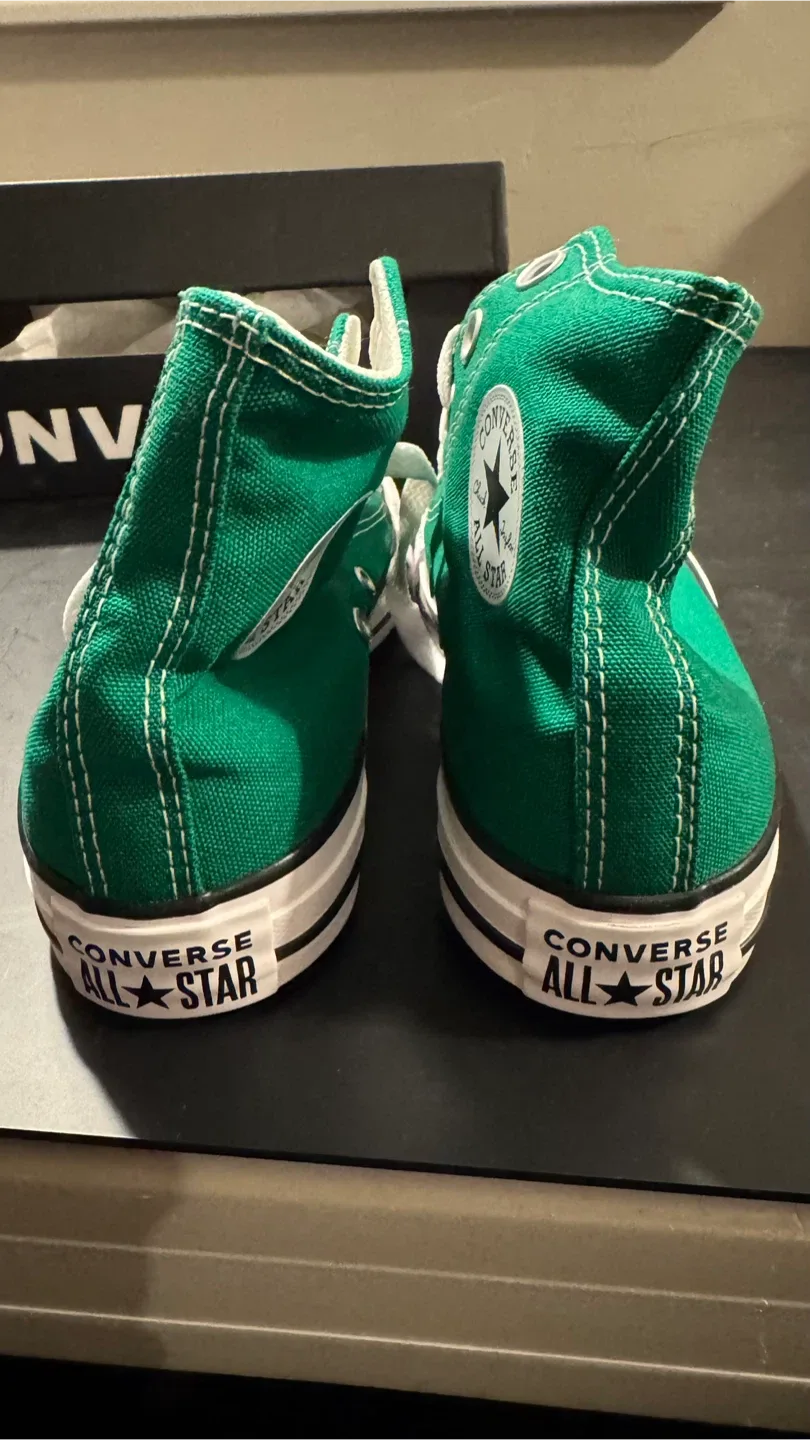 Unisex Size M3/W5 Converse All Star High Top - Green image indicator(4)