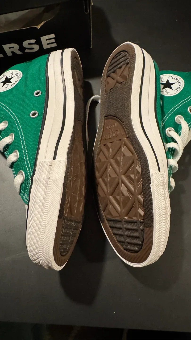 Unisex Size M3/W5 Converse All Star High Top - Green image indicator(3)