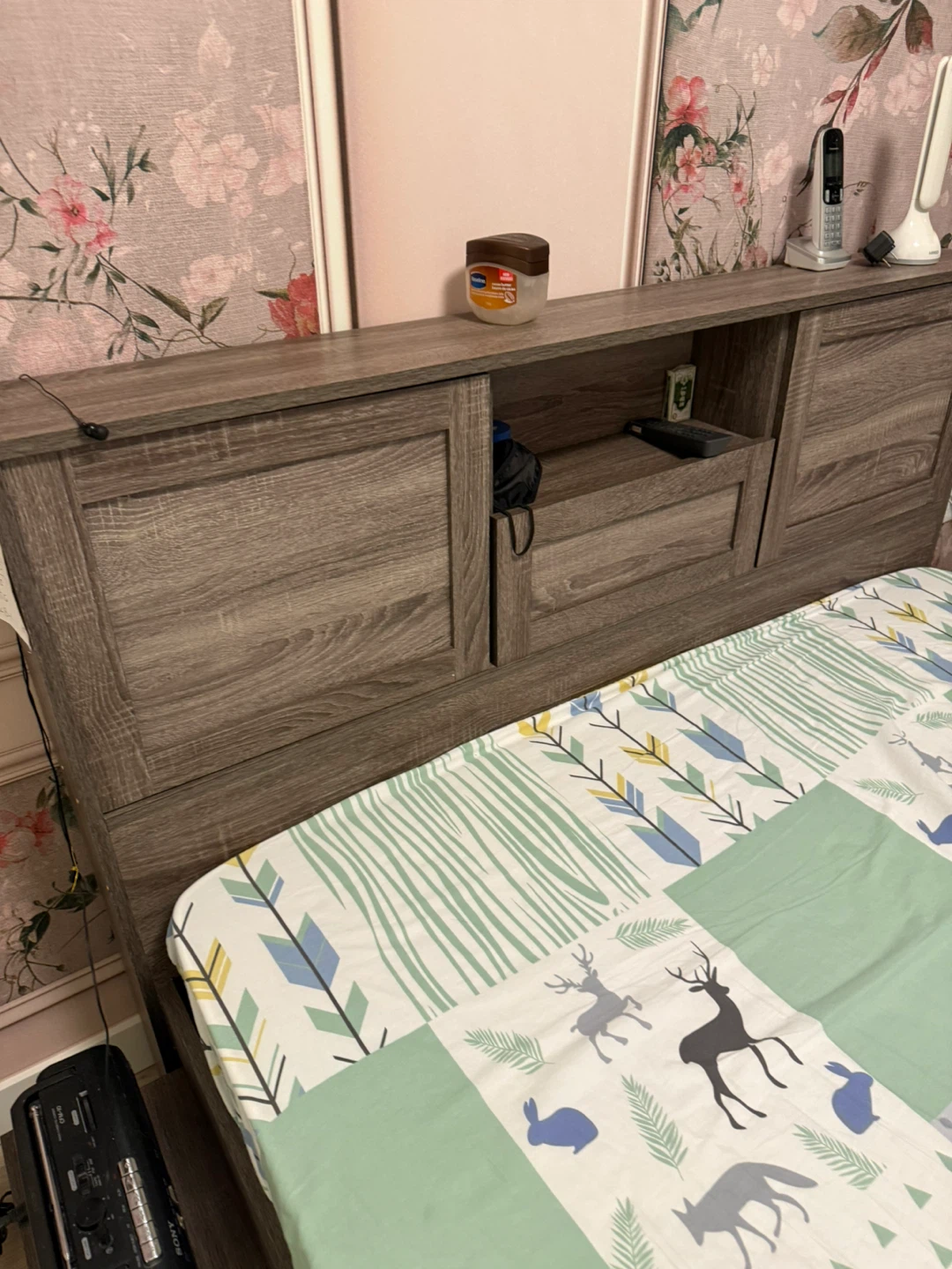 Wood Bed Frame with Storage - photo 5