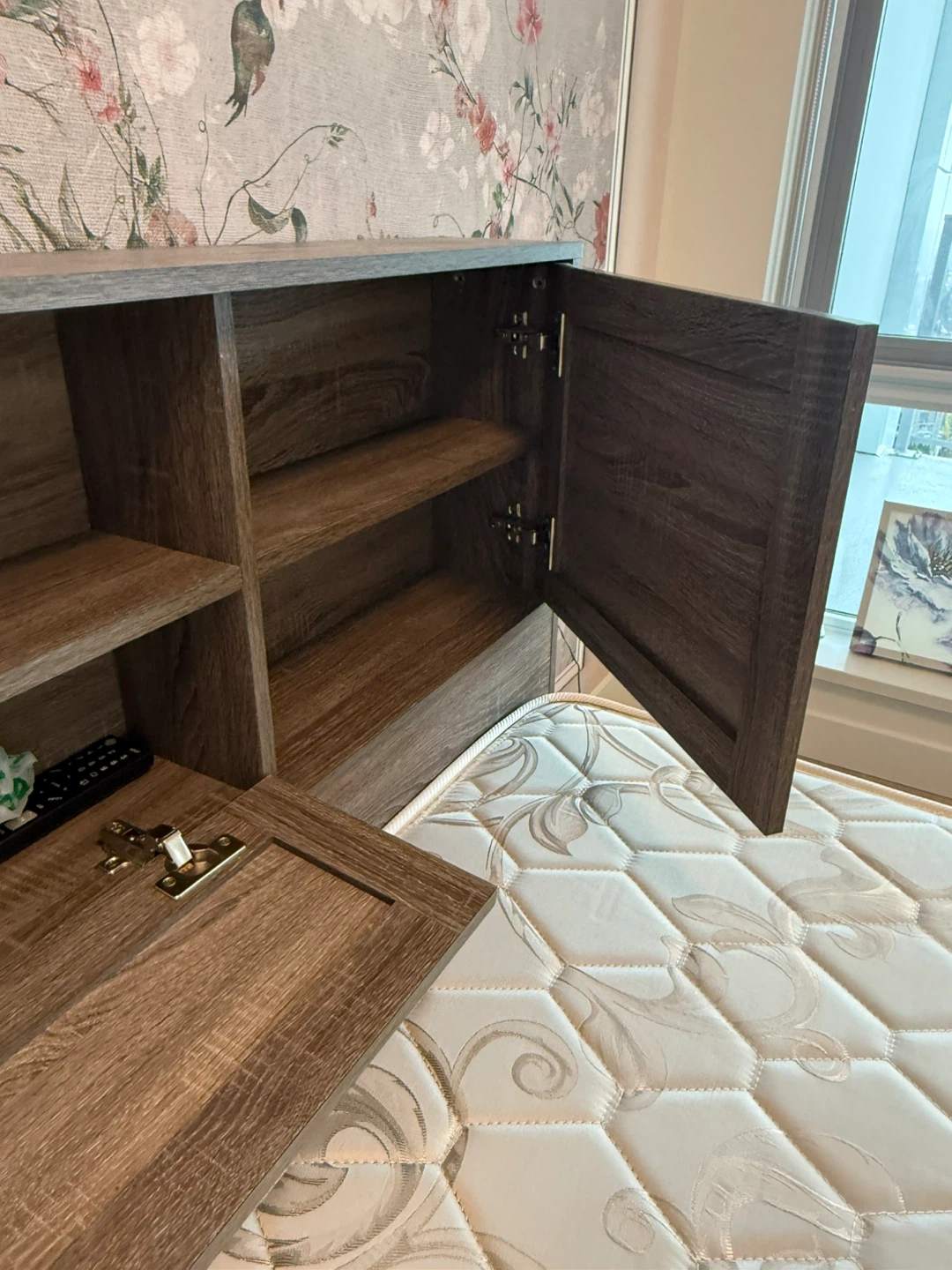 Wood Bed Frame with Storage - photo 4