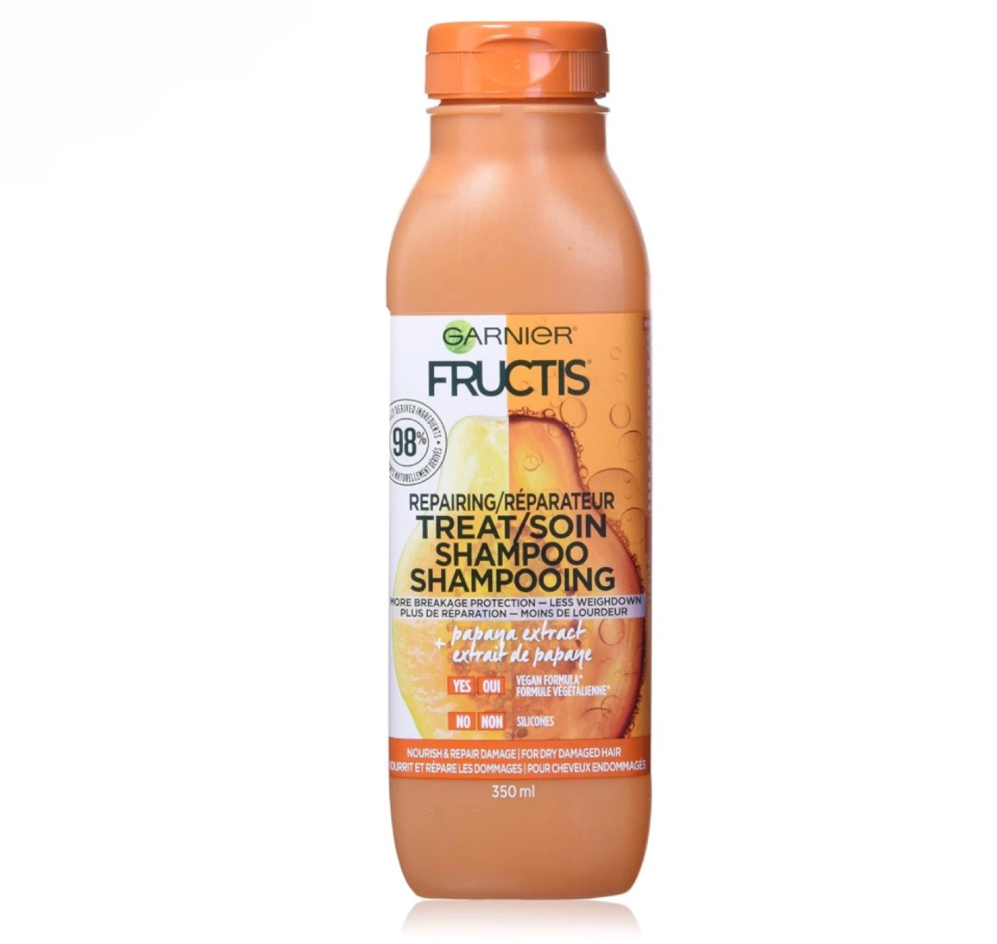 NEW/DISCONTINUED Garnier Damage Repairing Treat Shampoo Papaya