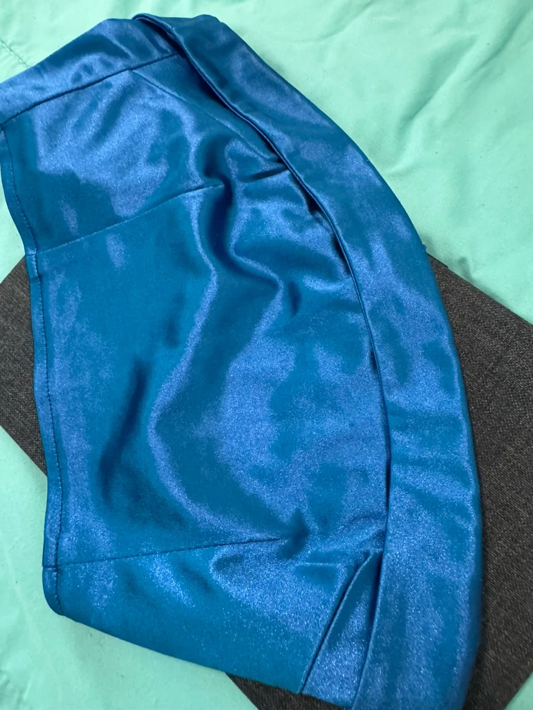 SHEIN EZwear Blue Satin Tube Top image indicator(4)