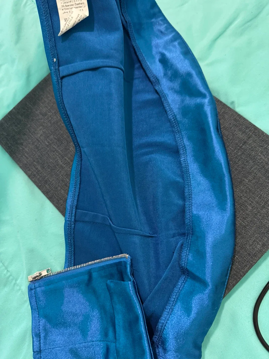 SHEIN EZwear Blue Satin Tube Top image indicator(7)