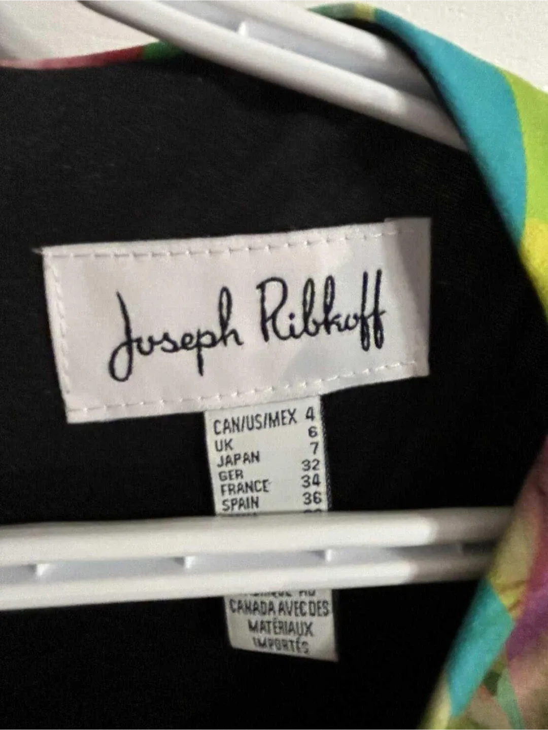 Joseph Ribkoff Black/Multi Dress - Size 4 image indicator(2)