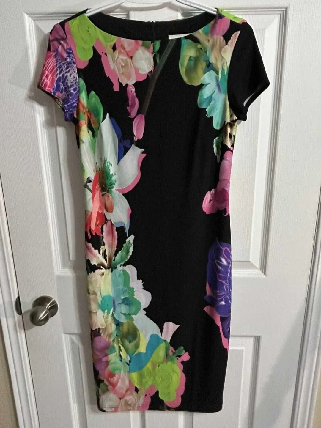 Joseph Ribkoff Black/Multi Dress - Size 4 image indicator(3)