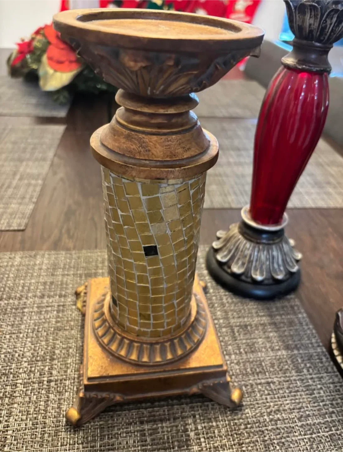 Set of 3 Candle Holders Bundle, 12”, 10”, 8 1/2” image indicator(3)