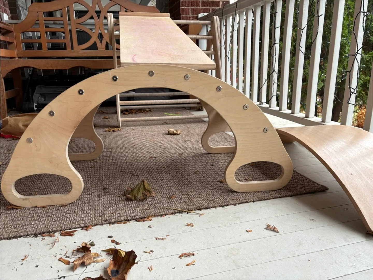 Kimboo Climbing Arch, Ramp, and Balance Board Set image indicator(5)