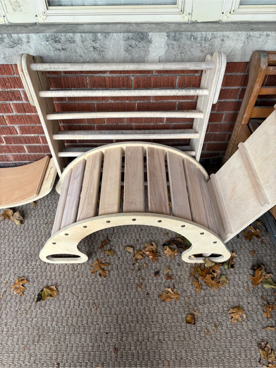 Kimboo Climbing Arch, Ramp, and Balance Board Set image indicator(8)