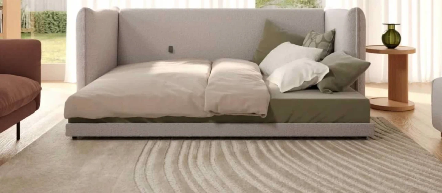 Koala Sofa Bed 92”, Pebble Gray, open box item - photo 2