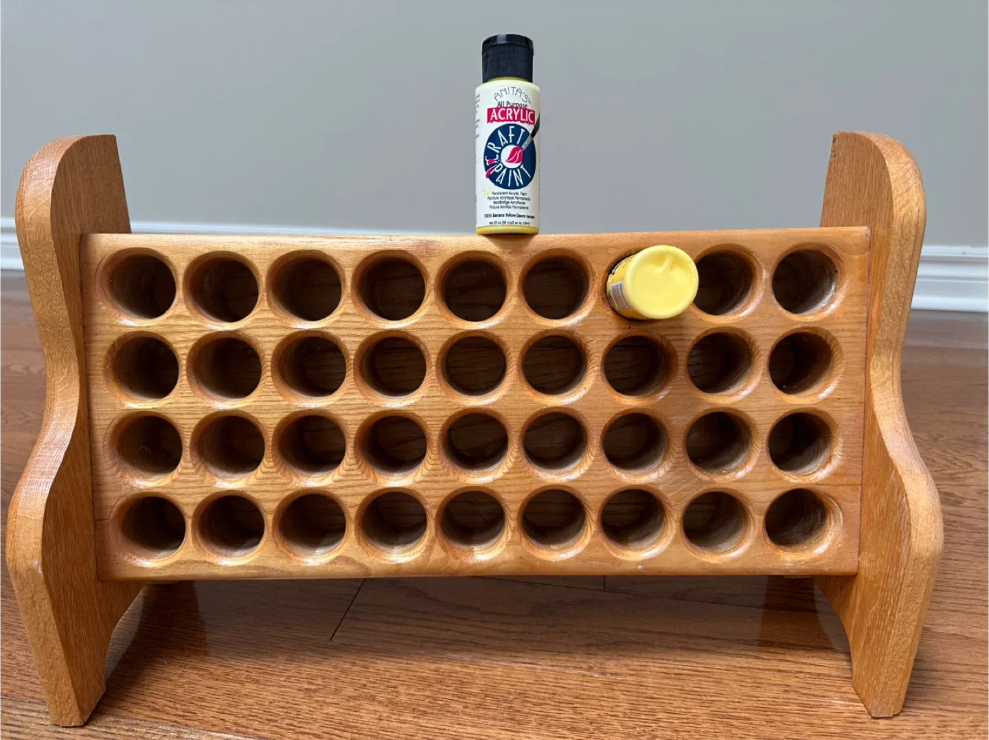Wooden Paint Bottle Organizer Rack image indicator(2)