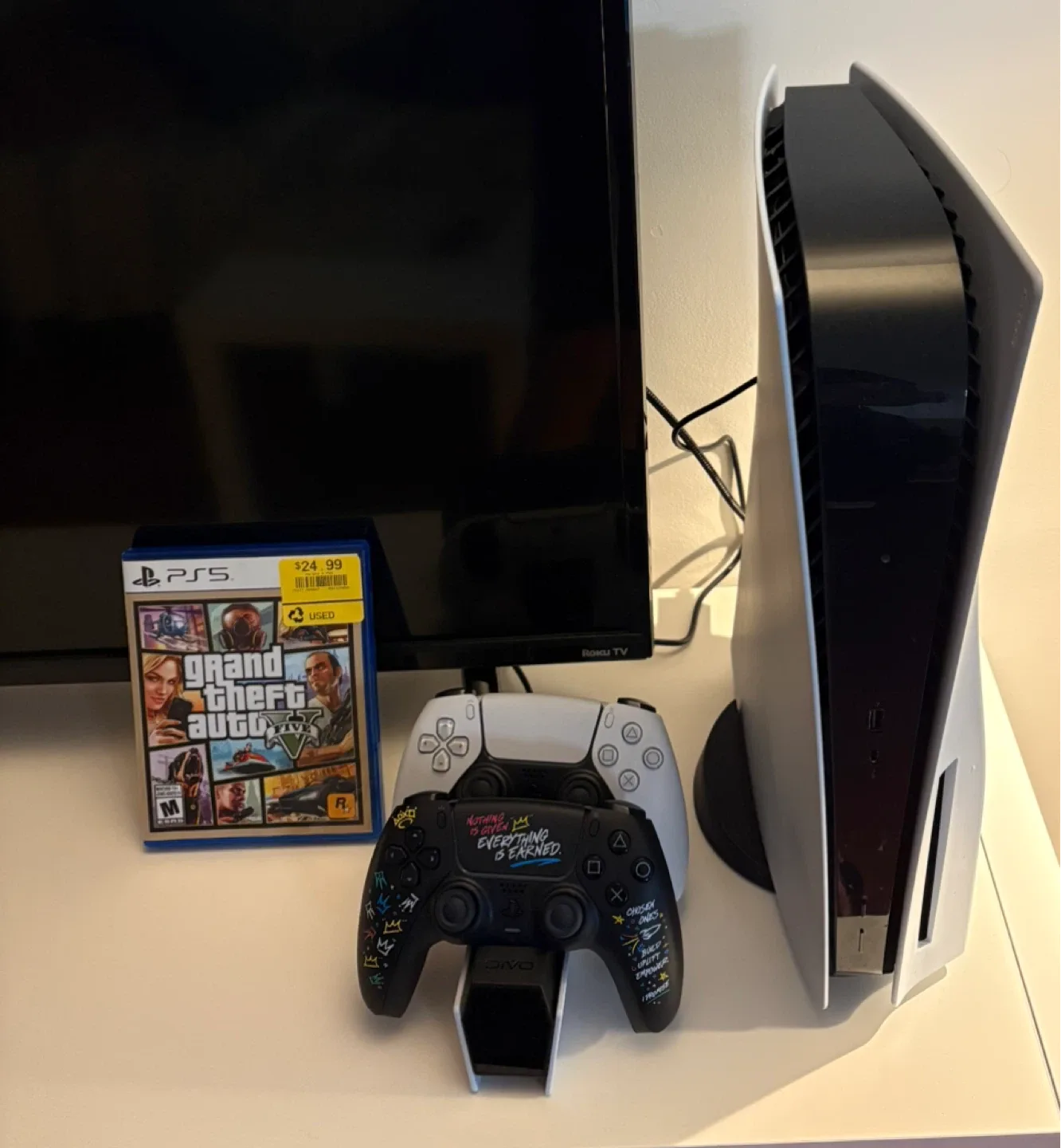 PlayStation 5 with Game and Controllers