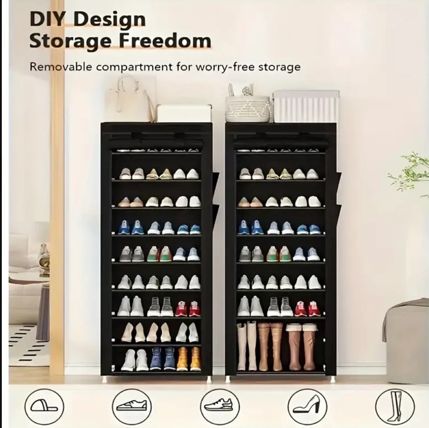 10 layers Shoe Rack Organizers (BRAND NEW IN BOX) image indicator(3)