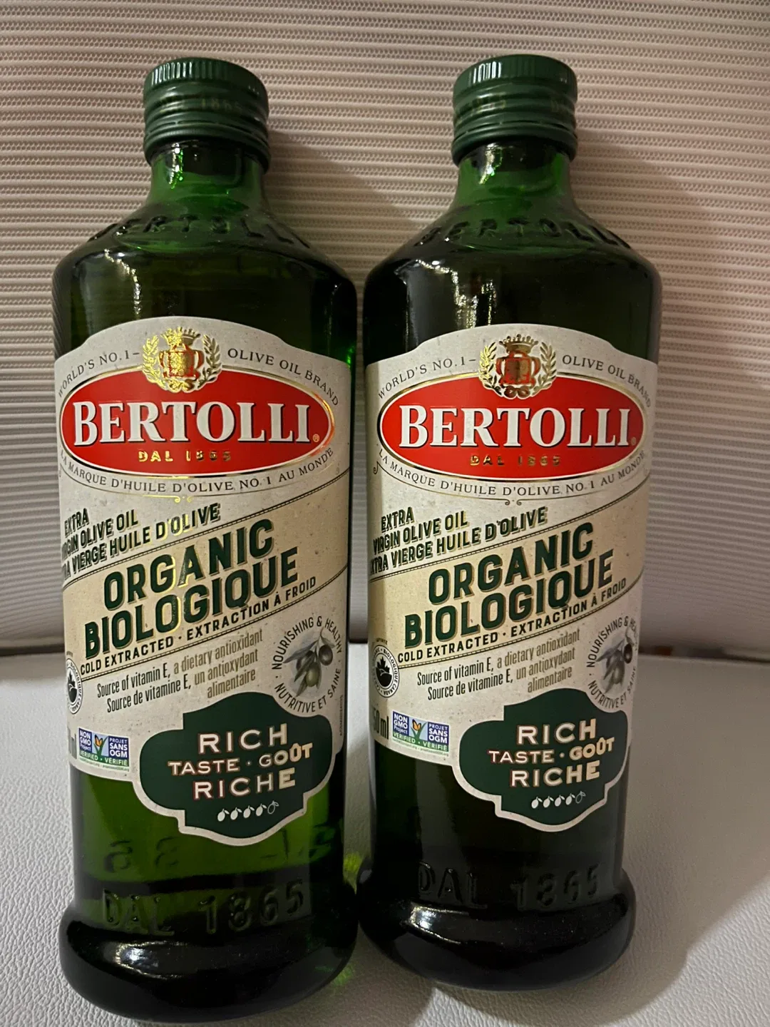 2x Bertolli Organic Extra Virgin Olive Oil 750ml