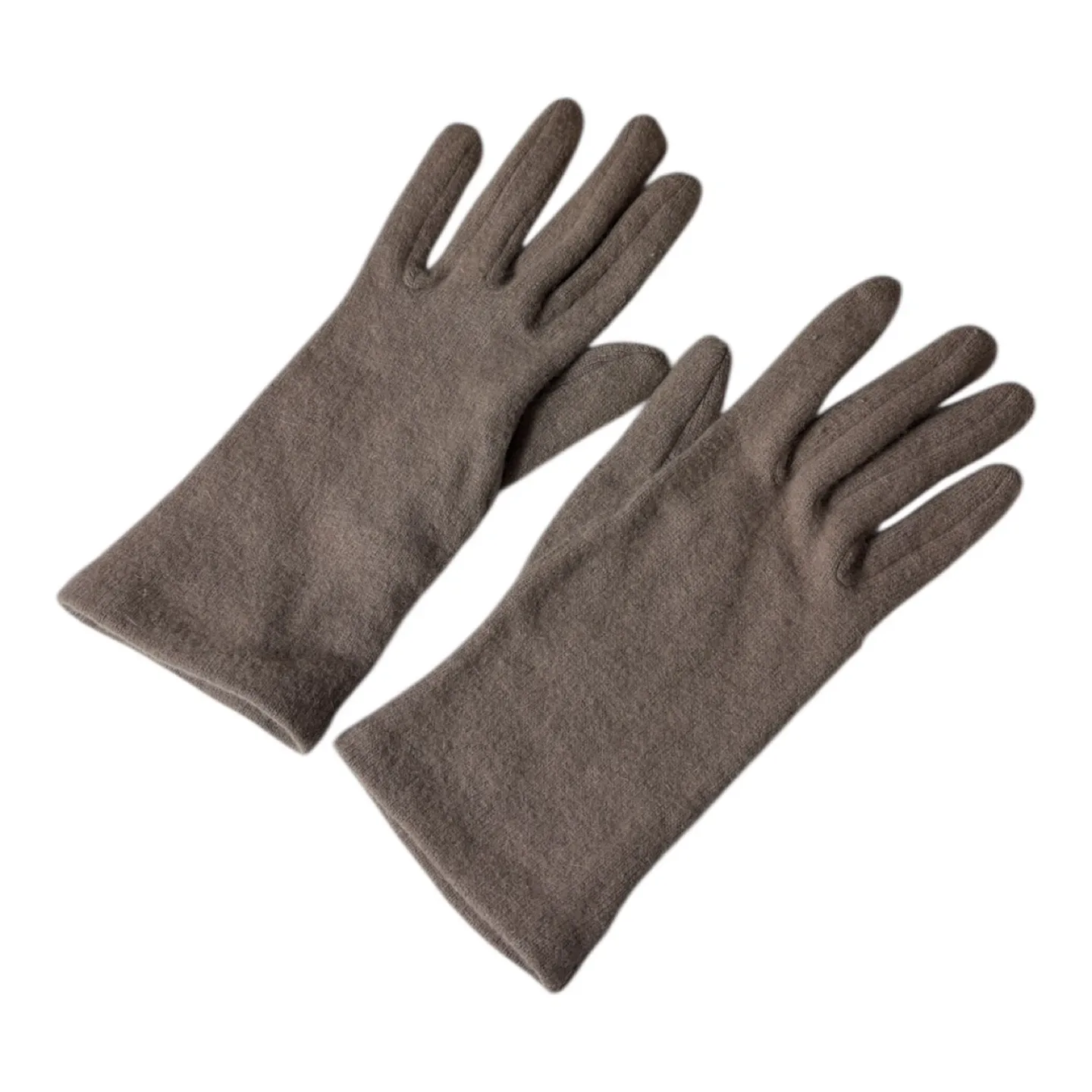 Vintage T. Eaton Co Ltd Brown Lambswool Angora Blend Gloves image indicator(2)