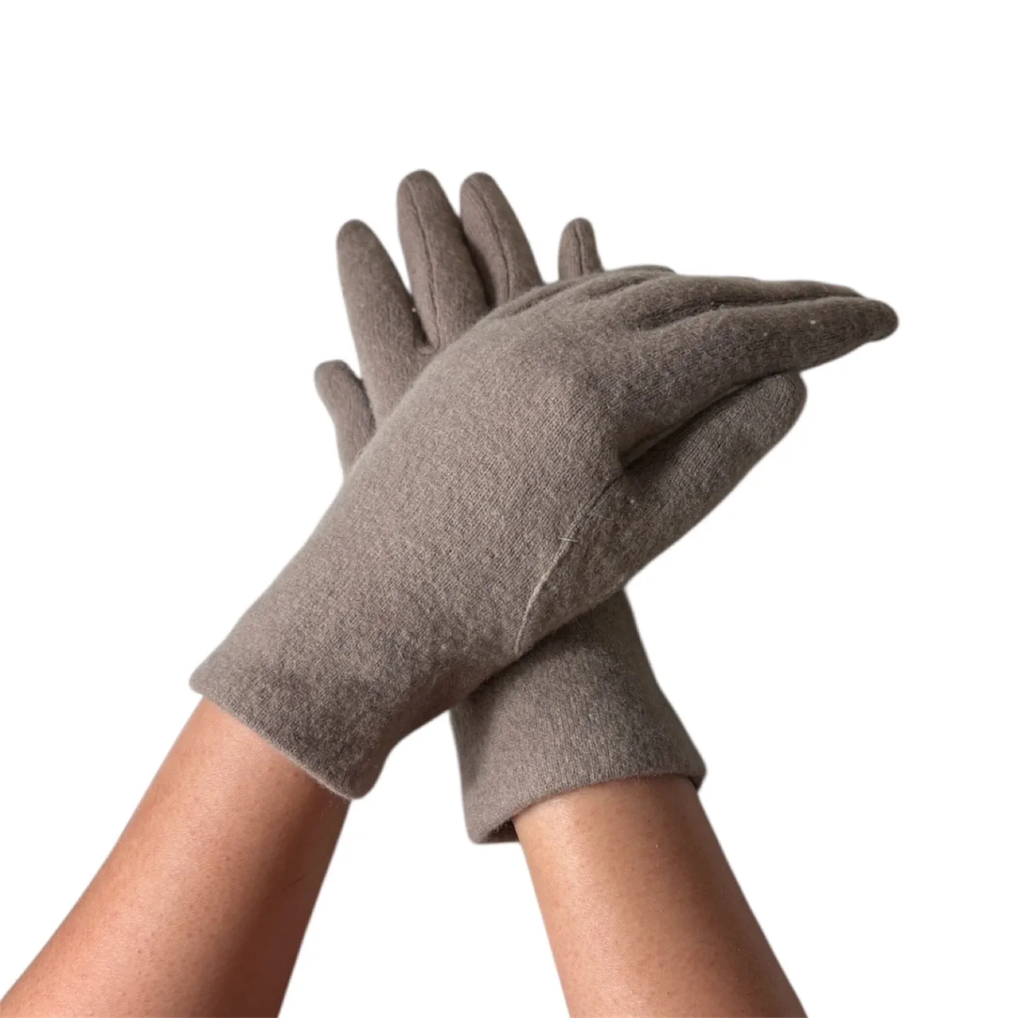 Vintage T. Eaton Co Ltd Brown Lambswool Angora Blend Gloves image indicator(5)