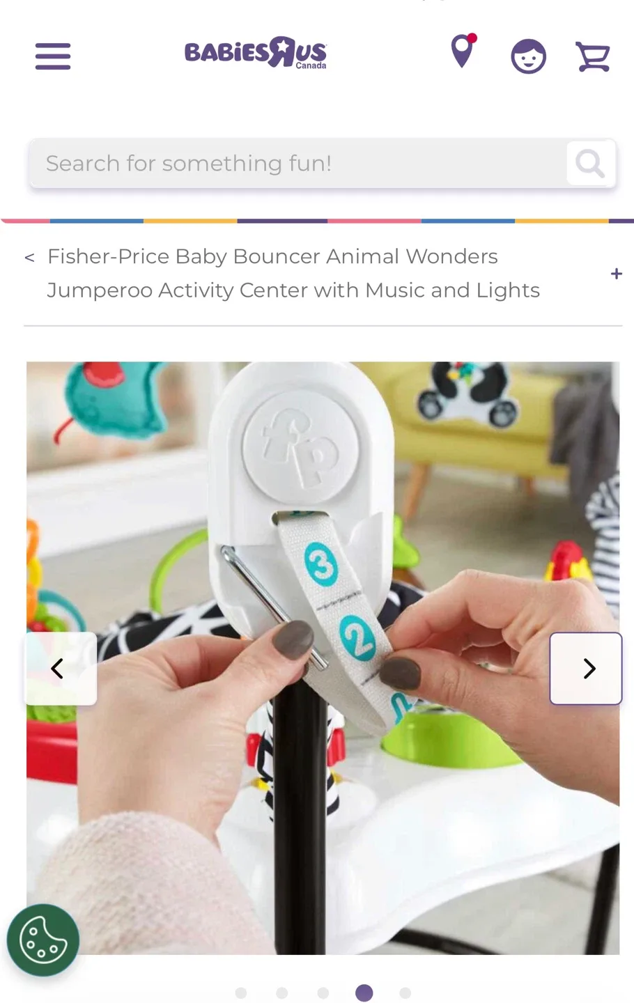 Fisher-Price Baby Bouncer Animal Wonders Jumperoo image indicator(4)