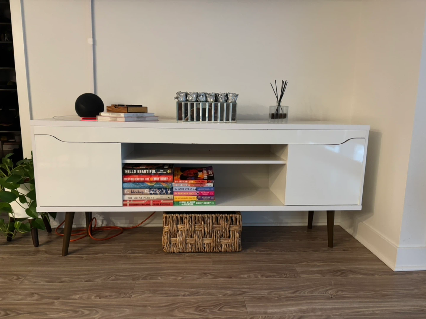 White TV Stand - photo 2