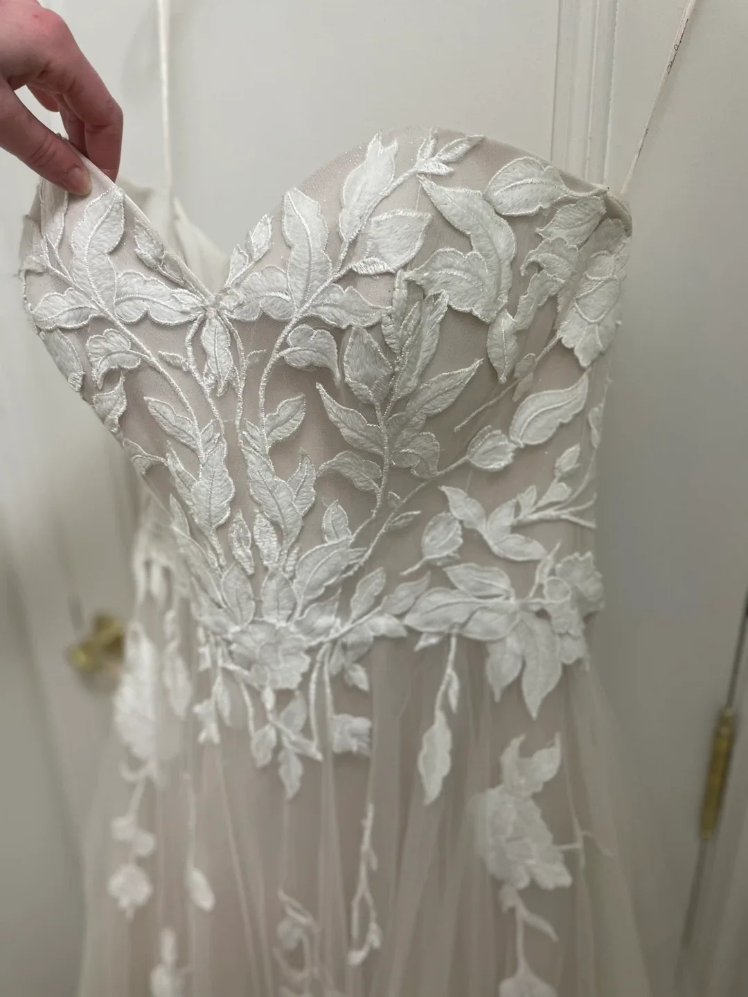 Wedding Dress with Floral Appliqué image indicator(7)