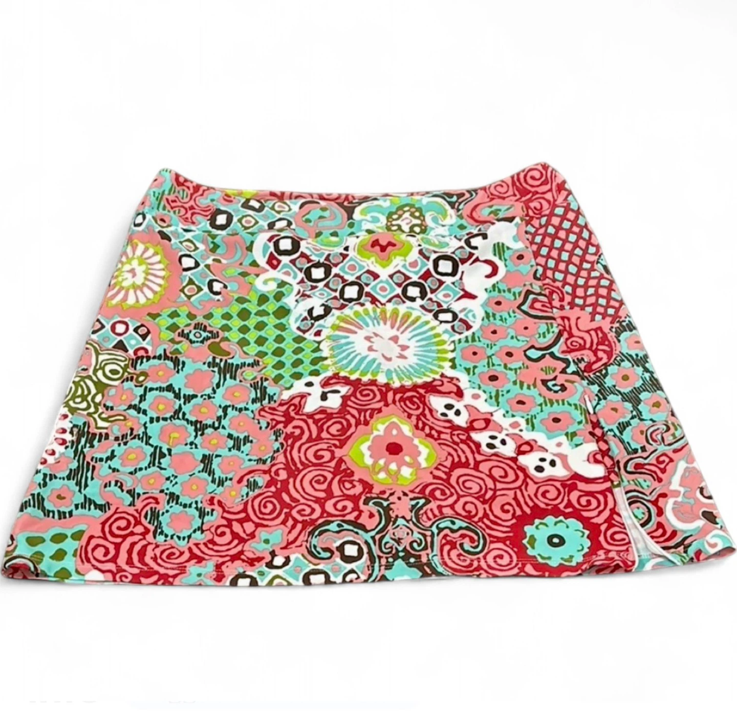 NWOT JUDE CONNALLY Colourful Abstract Skort Mini Skirt