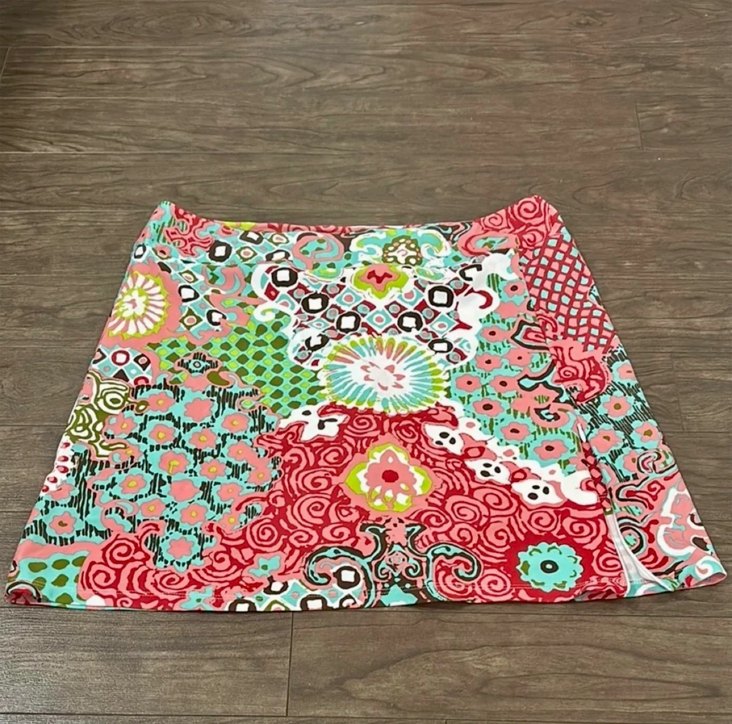 NWOT JUDE CONNALLY Colourful Abstract Skort Mini Skirt image indicator(6)