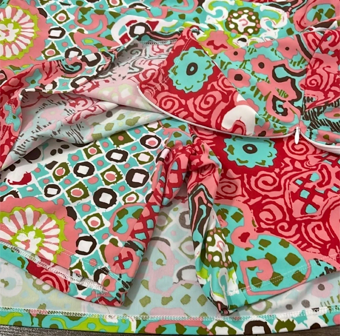 NWOT JUDE CONNALLY Colourful Abstract Skort Mini Skirt image indicator(5)