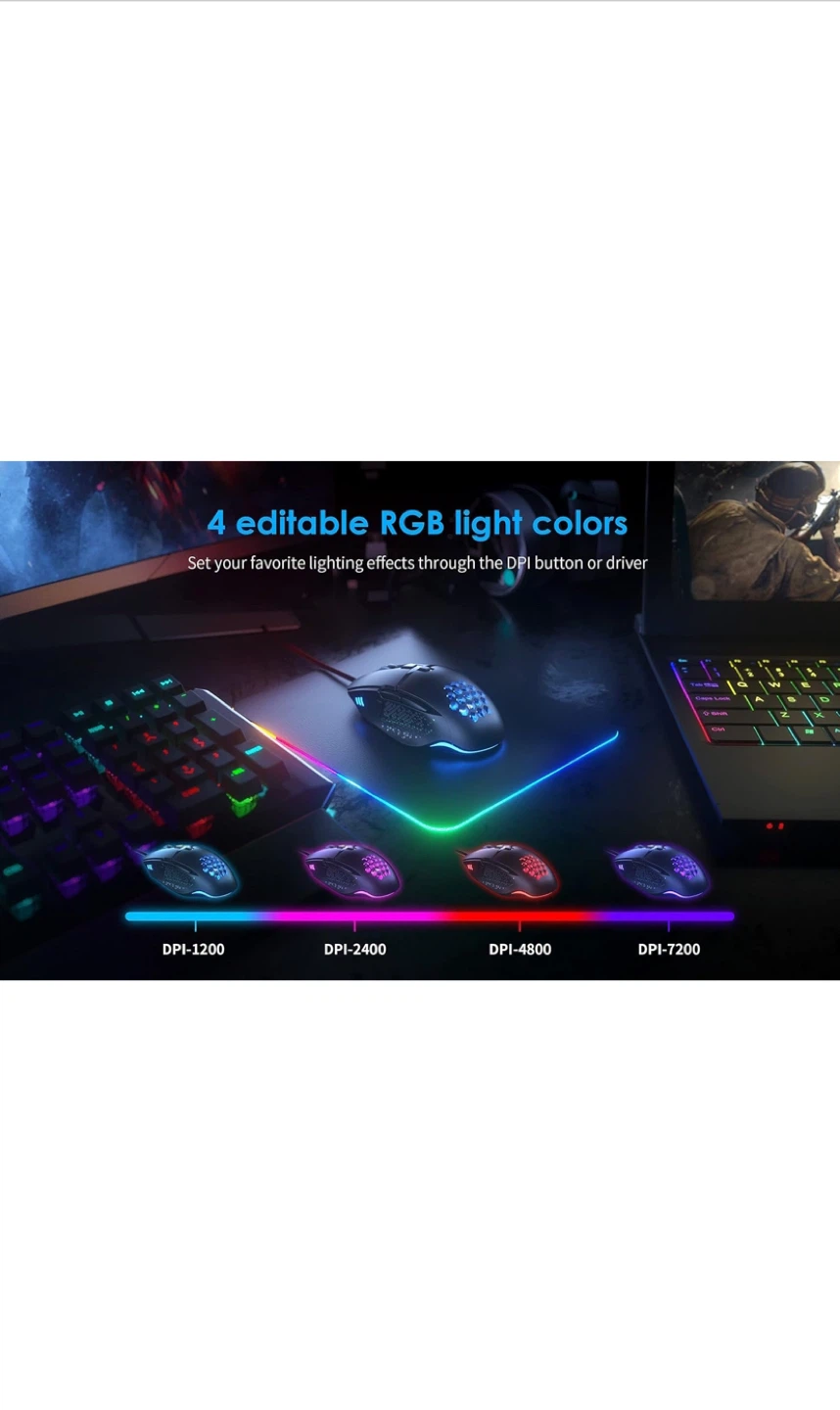 CYD Lightweight Gaming Mouse - C303 Pro DPI 12800 - photo 3