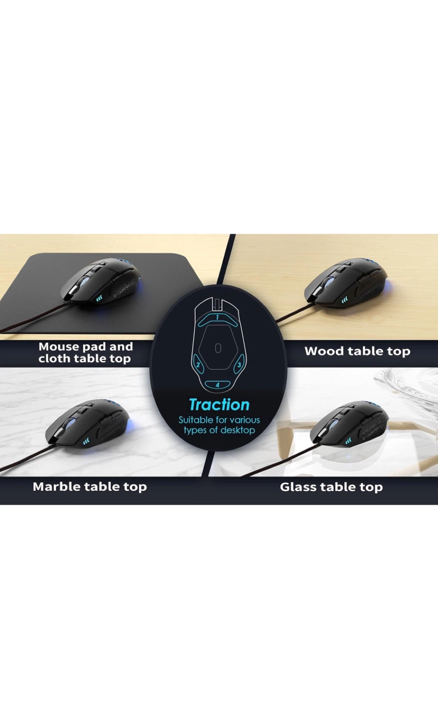 CYD Lightweight Gaming Mouse - C303 Pro DPI 12800 - photo 5