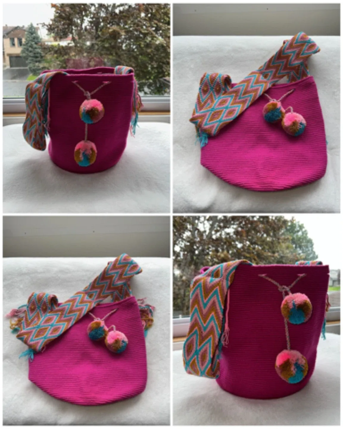 Handmade Wayuu Mochila Bucket Bag image indicator(6)