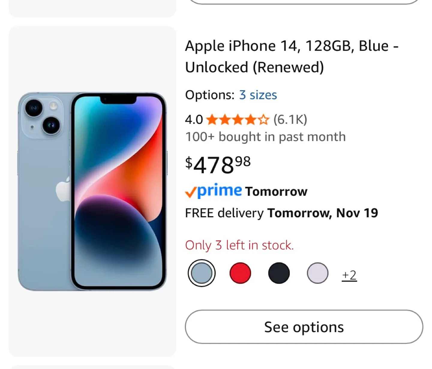Apple iPhone 14 128GB Midnight - Unlocked image indicator(4)