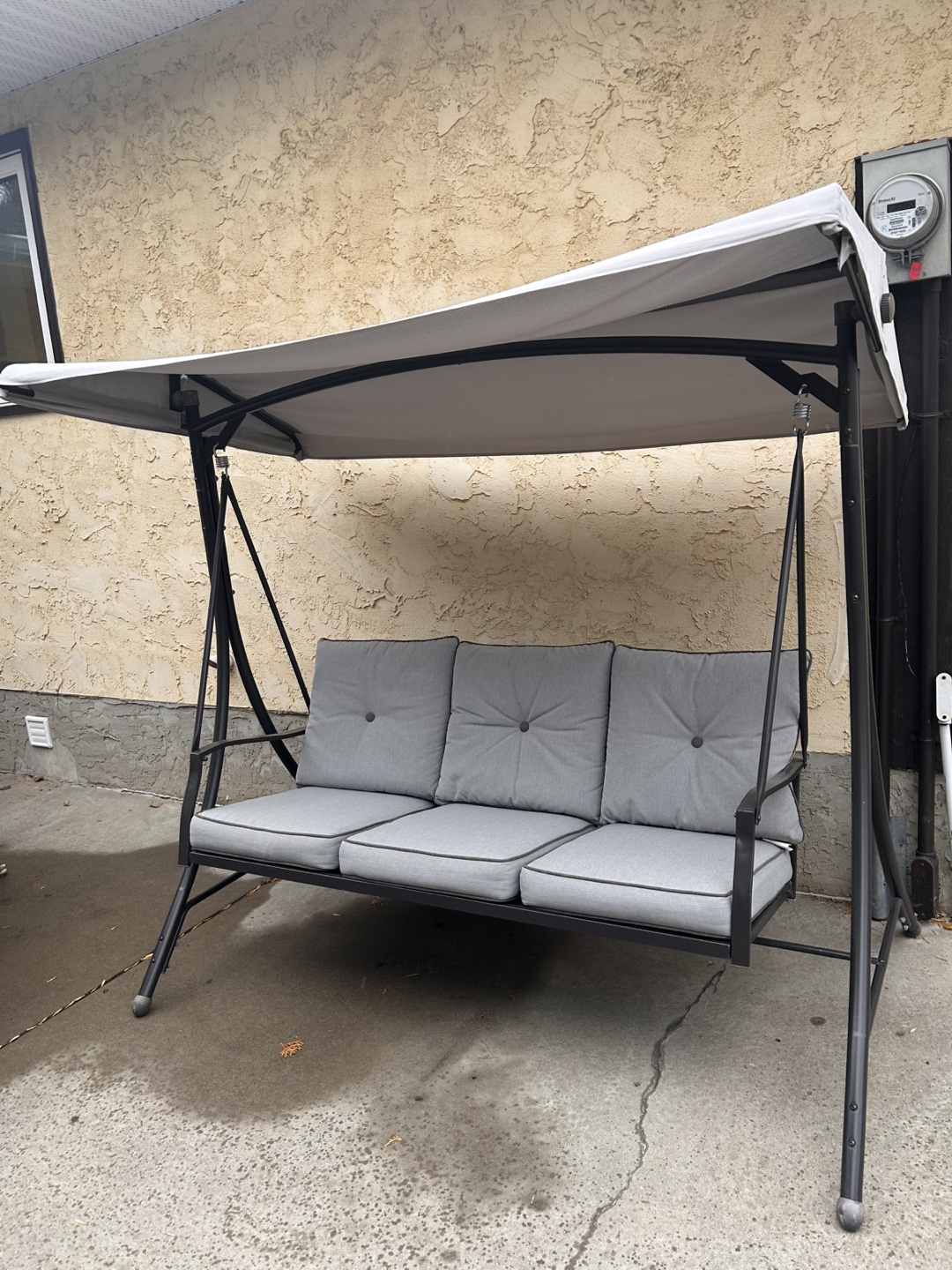 Outdoor Patio Swing with Canopy