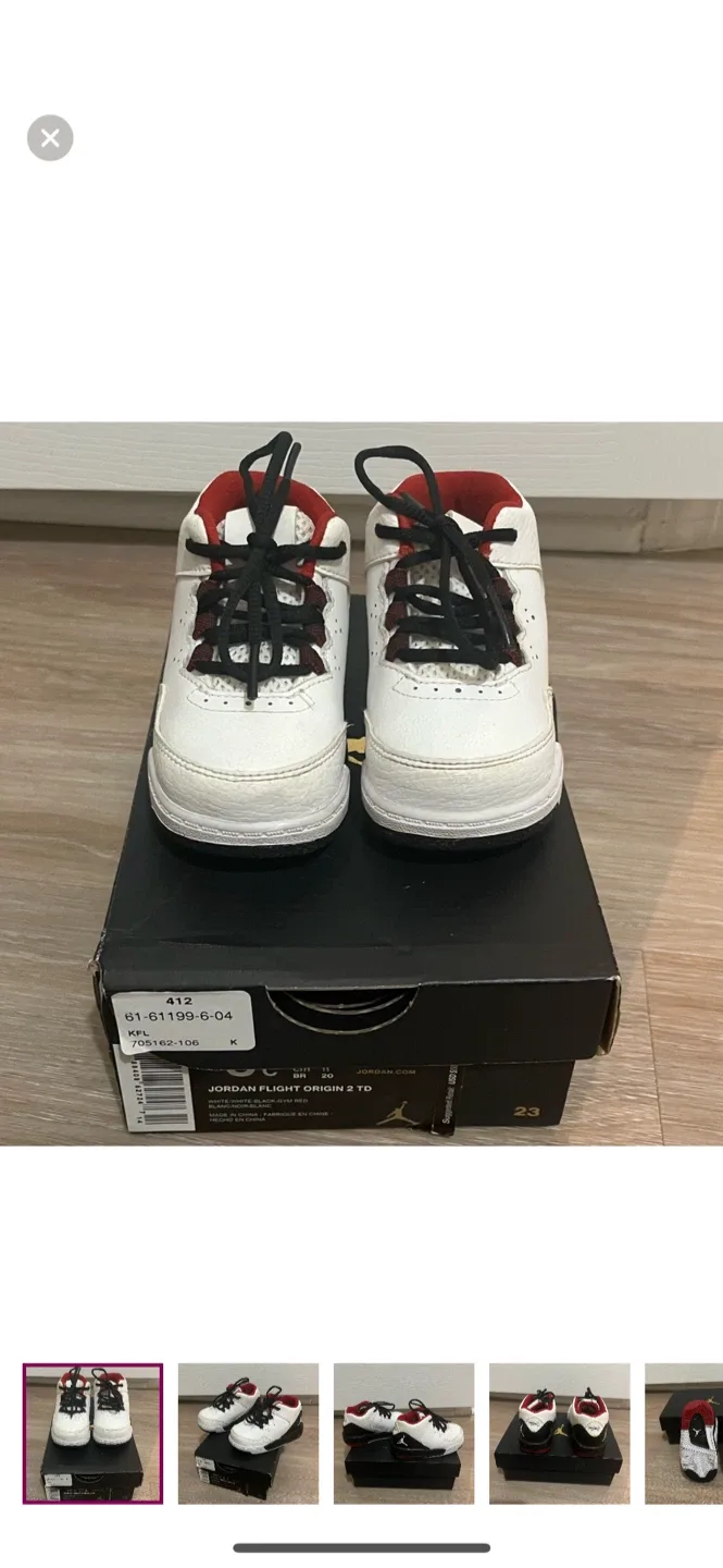 Jordan Flight Origin 2 TD toddler size 5