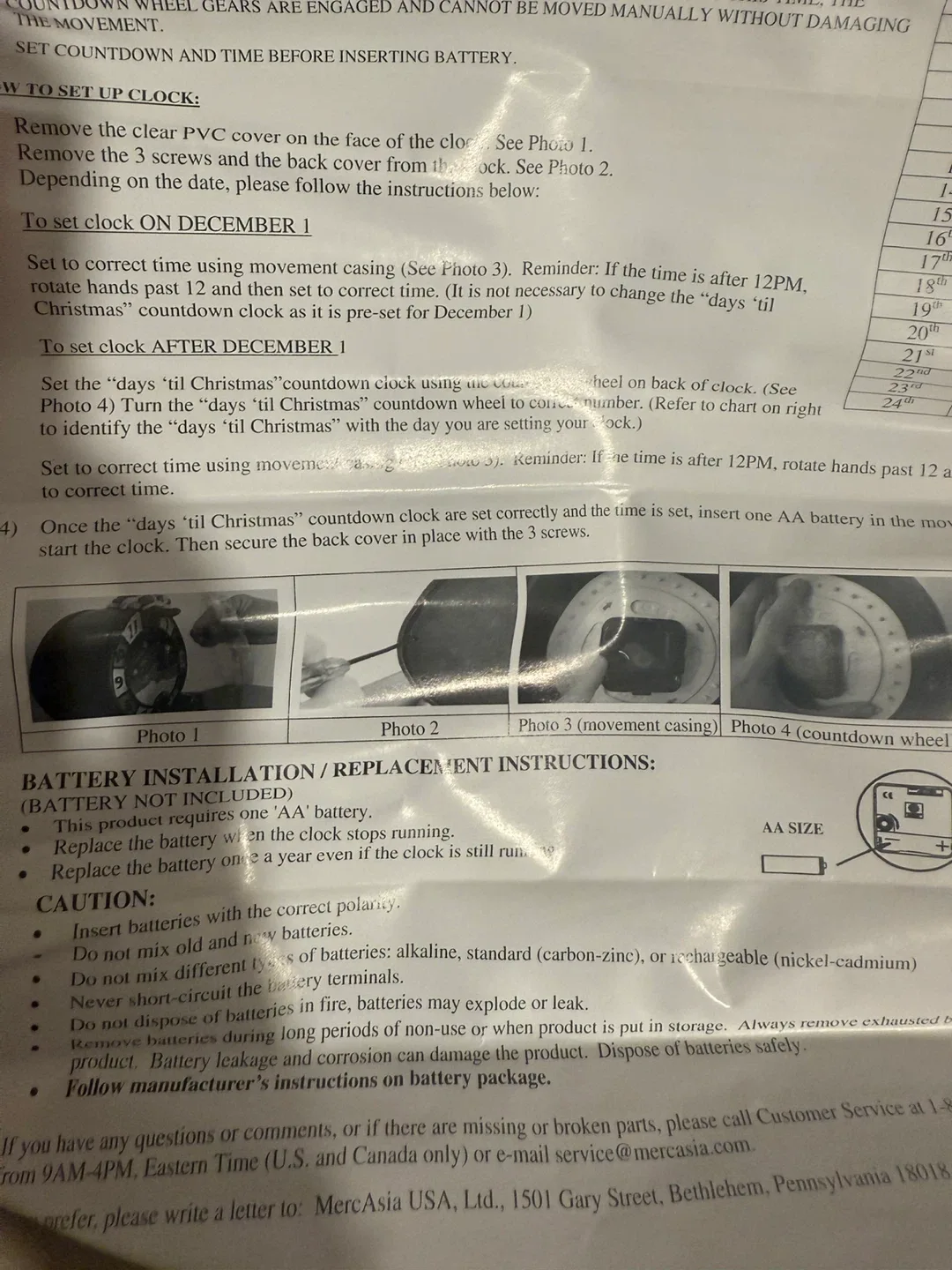 Christmas Countdown Clock w/ Box image indicator(6)