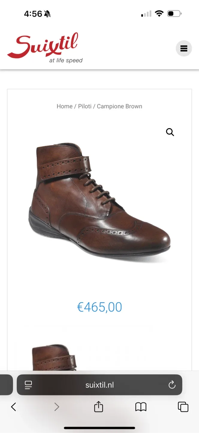 Suixstil Piloti Campione Brown Leather Boots