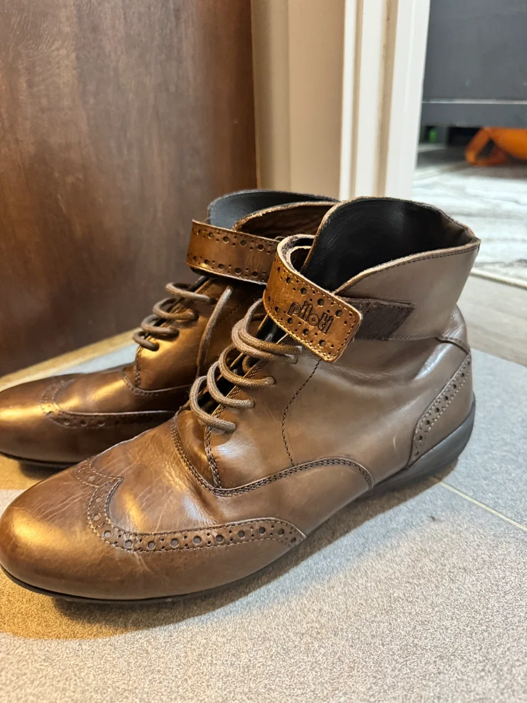 Suixstil Piloti Campione Brown Leather Boots image indicator(6)