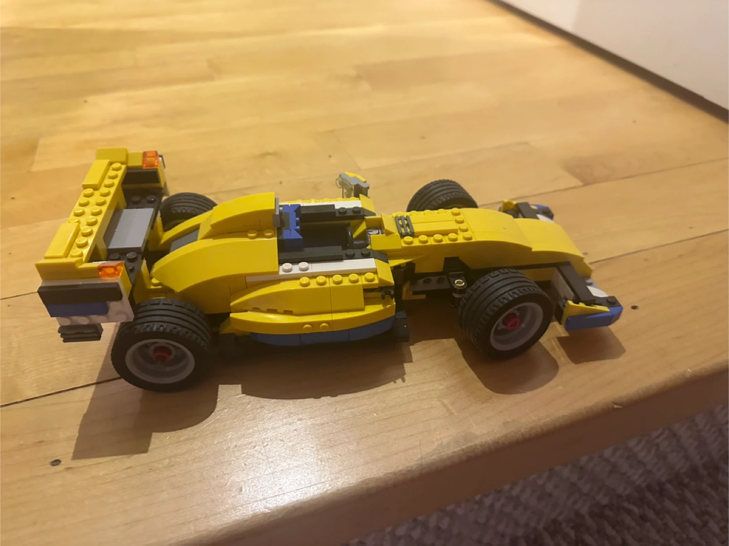 Yellow LEGO Formula 1 Race Car