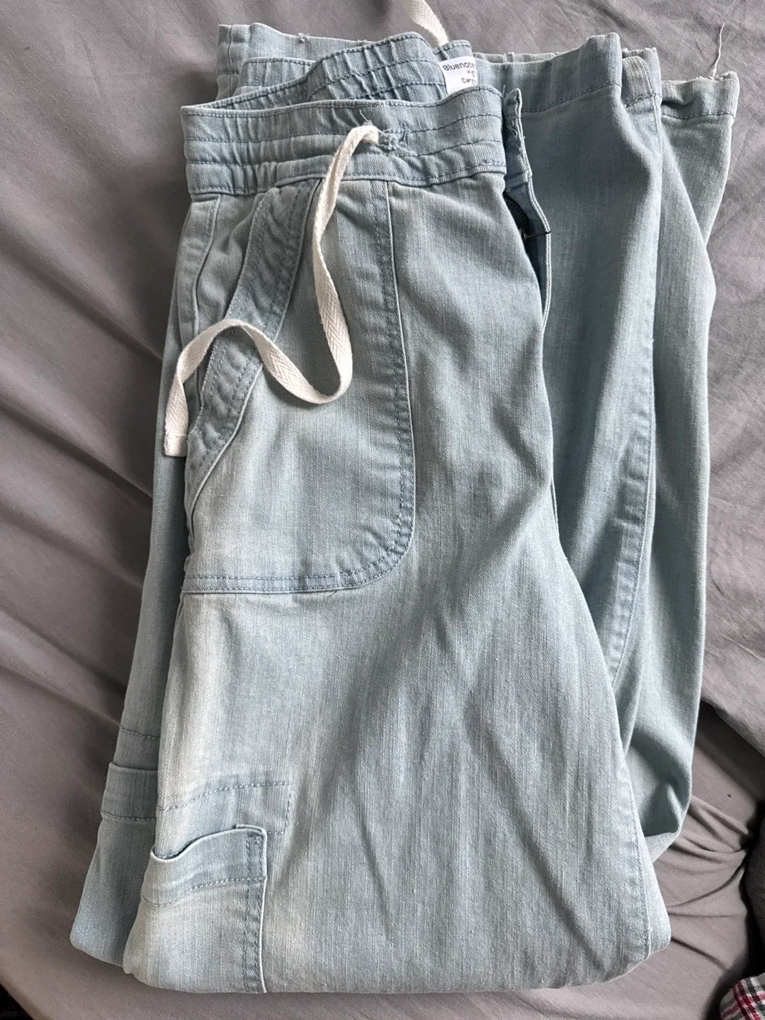 Bluenotes ID Denim High Rise Cargo Baggy Pants XS